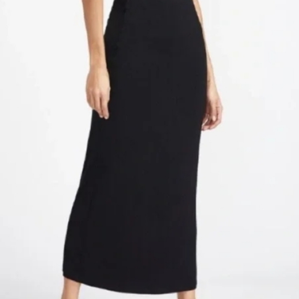 Ingenuity Careerwear Evening Elegant Black Straight Maxi Skirt. Size 14